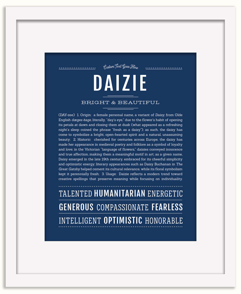 Daizie | Name Art Print