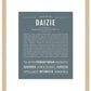Daizie | Name Art Print