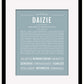 Daizie | Name Art Print