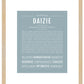 Daizie | Name Art Print