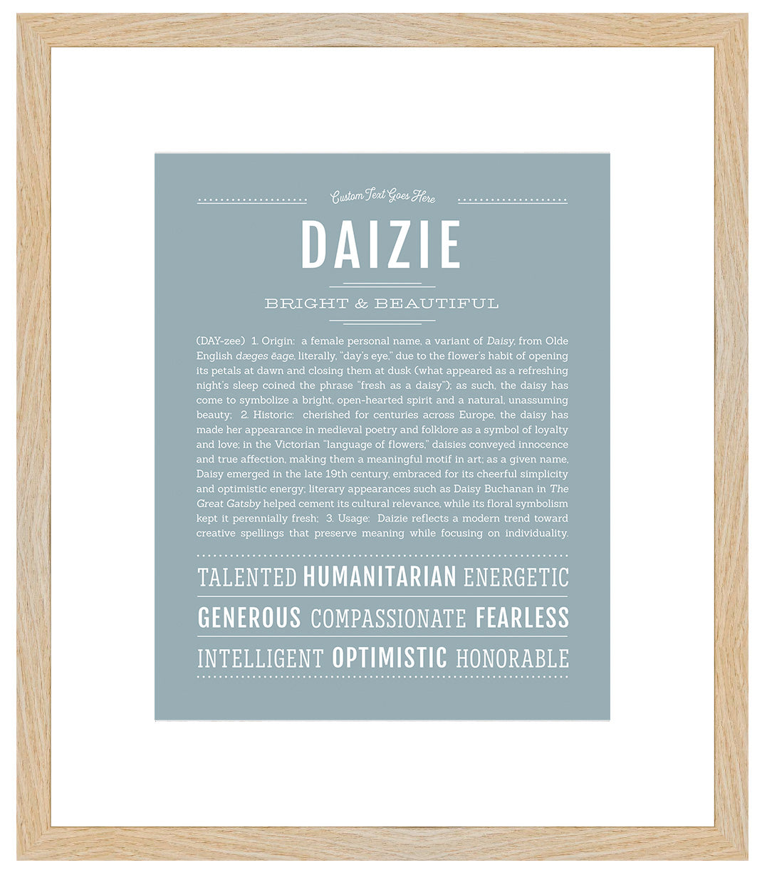 Daizie | Name Art Print