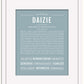 Daizie | Name Art Print