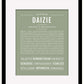 Daizie | Name Art Print