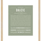 Daizie | Name Art Print