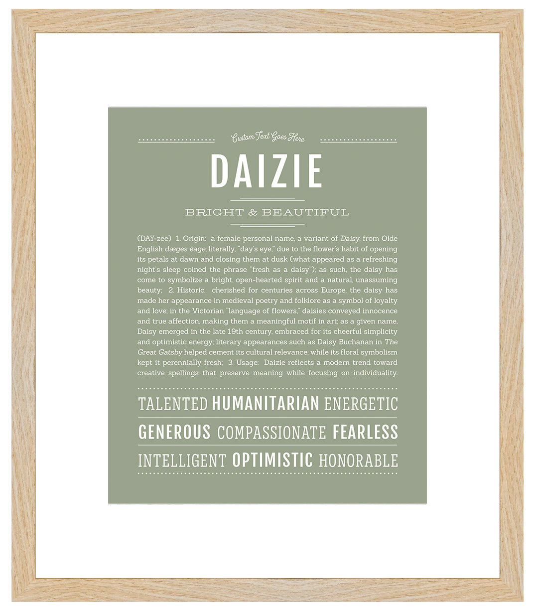 Daizie | Name Art Print