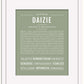 Daizie | Name Art Print