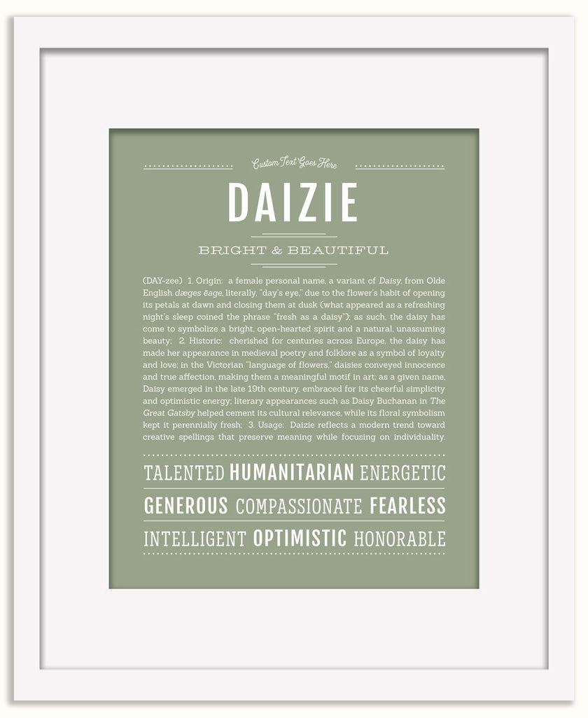 Daizie | Name Art Print