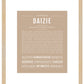 Daizie | Name Art Print