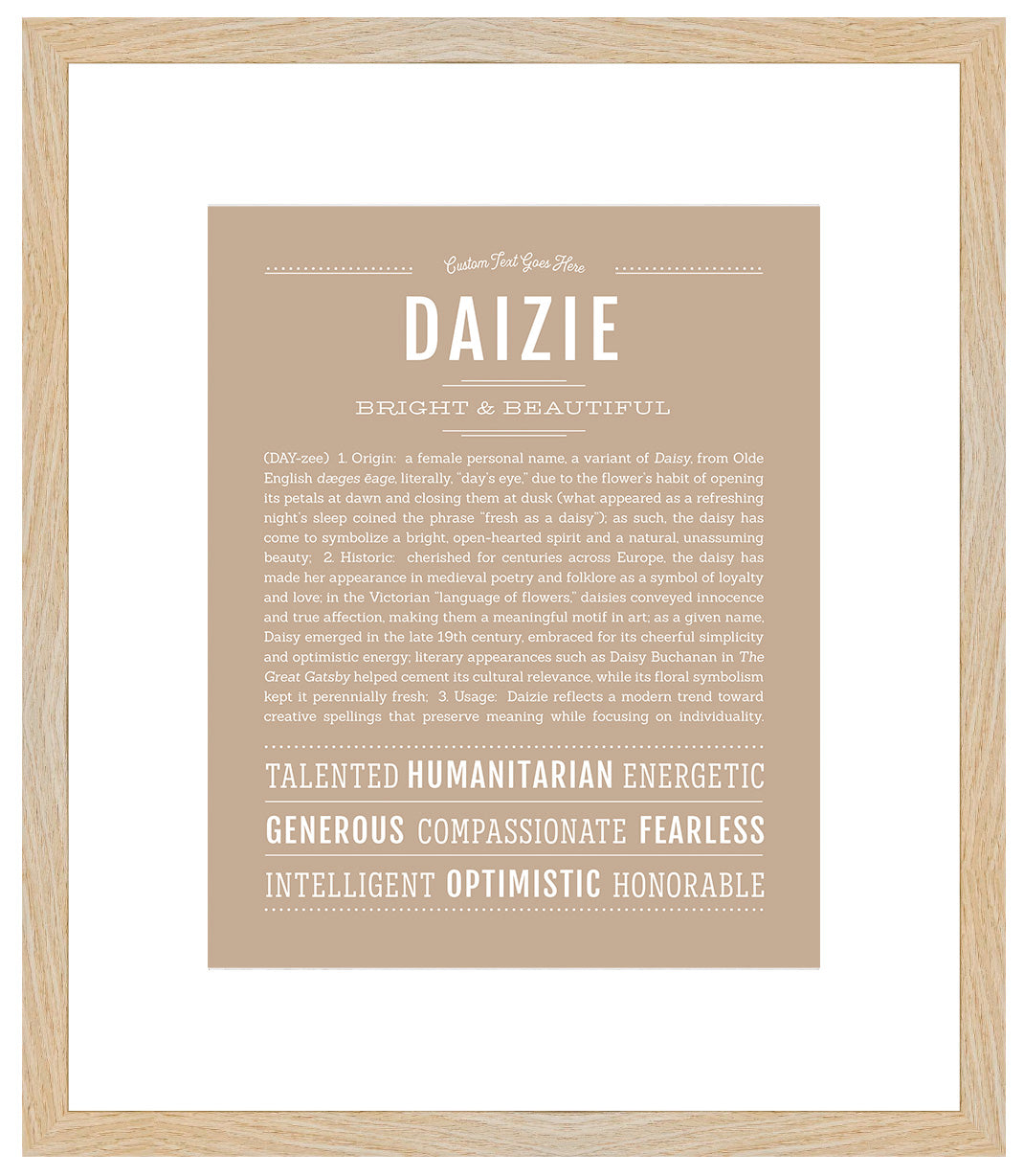 Daizie | Name Art Print