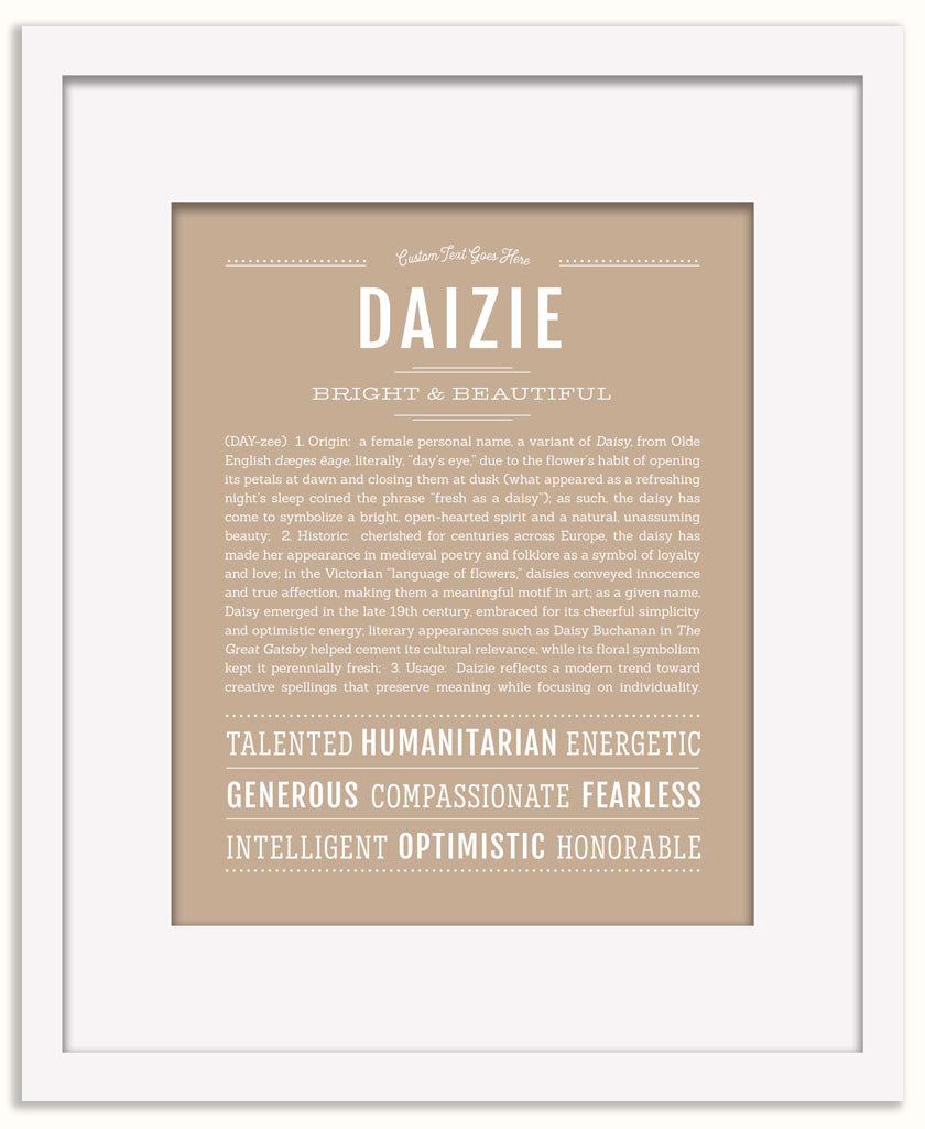 Daizie | Name Art Print