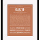 Daizie | Name Art Print