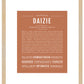 Daizie | Name Art Print