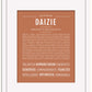Daizie | Name Art Print