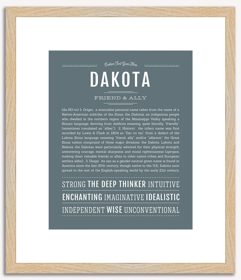 Dakota (male) | Name Art Print