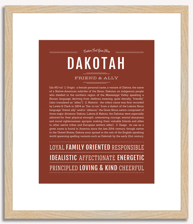 Dakotah | Name Art Print