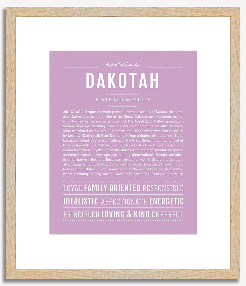 Dakotah | Name Art Print