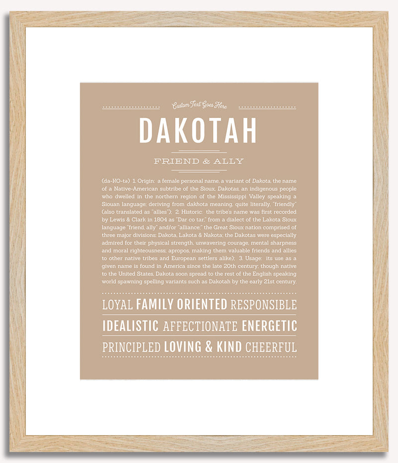 Dakotah | Name Art Print