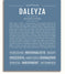 Daleyza | Name Art Print – Name Stories