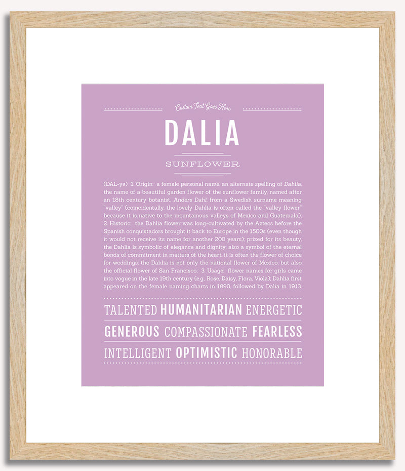 Dalia | Name Art Print