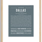 Dallas (female) | Name Art Print