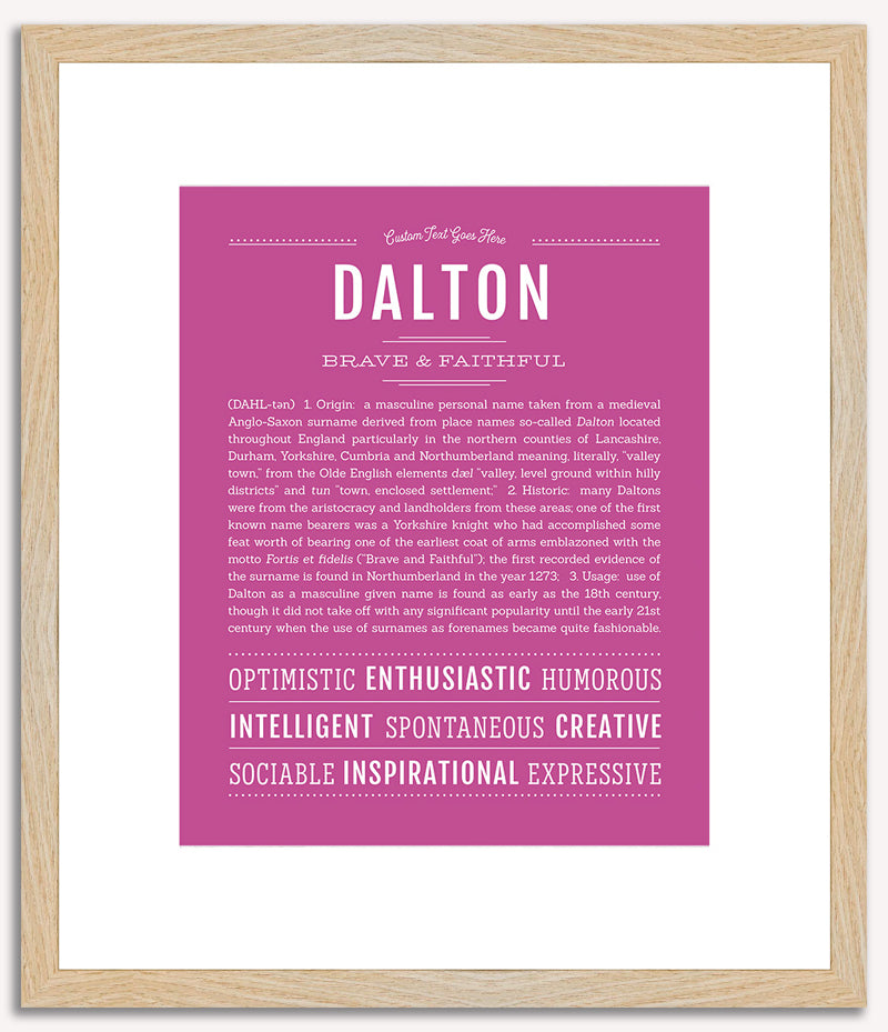 Dalton | Name Art Print