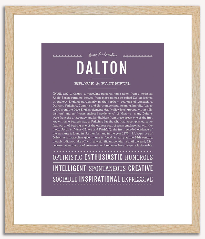 Dalton | Name Art Print