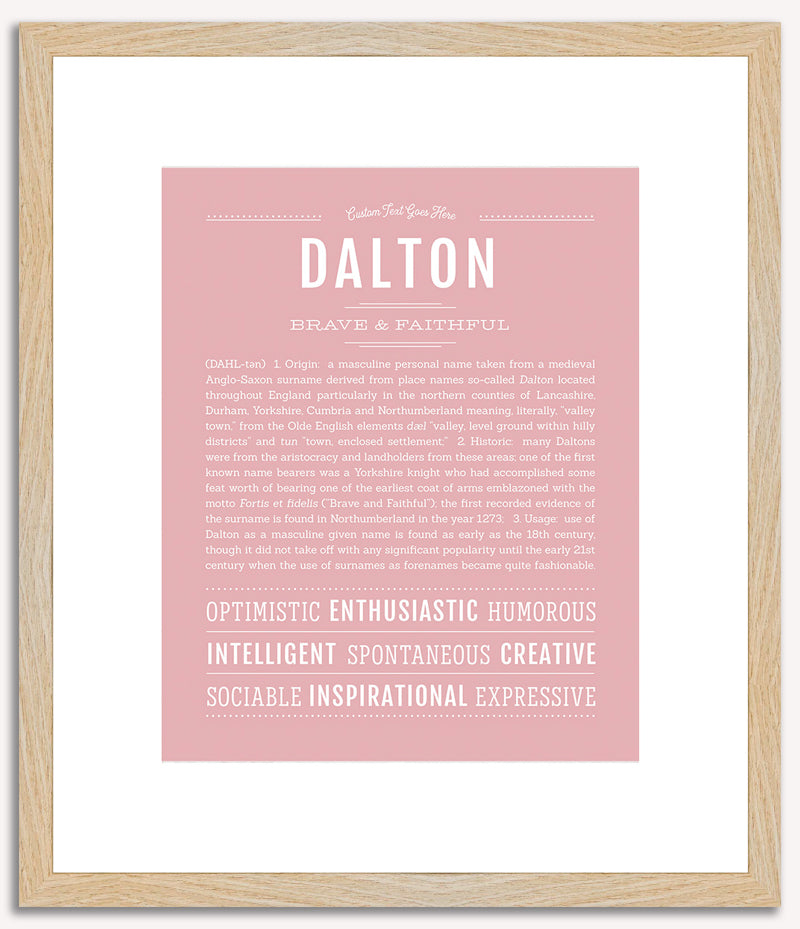 Dalton | Name Art Print