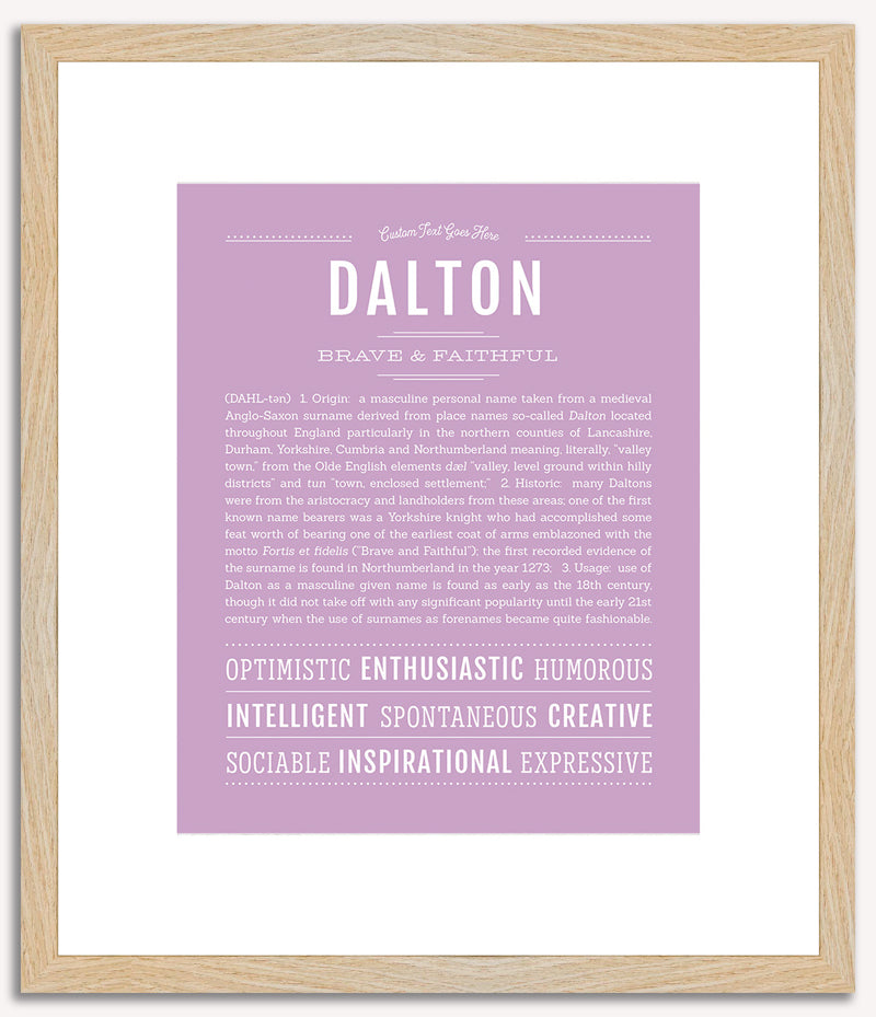 Dalton | Name Art Print