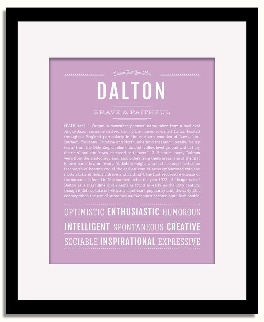 Frame Options | Lilac | Black Frame, Matted