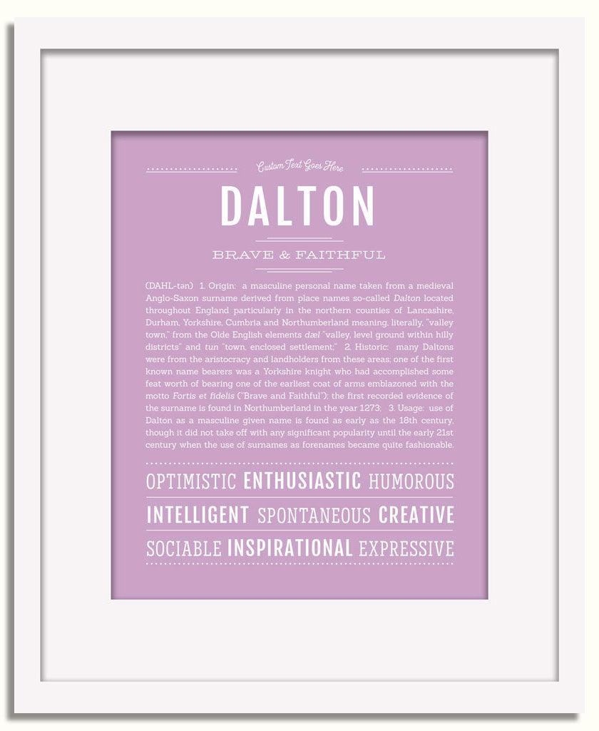 Frame Options | Lilac | White Frame, Matted