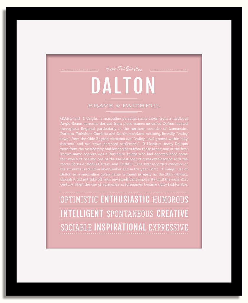 Frame Options | Dusty Rose | Black Frame, Matted