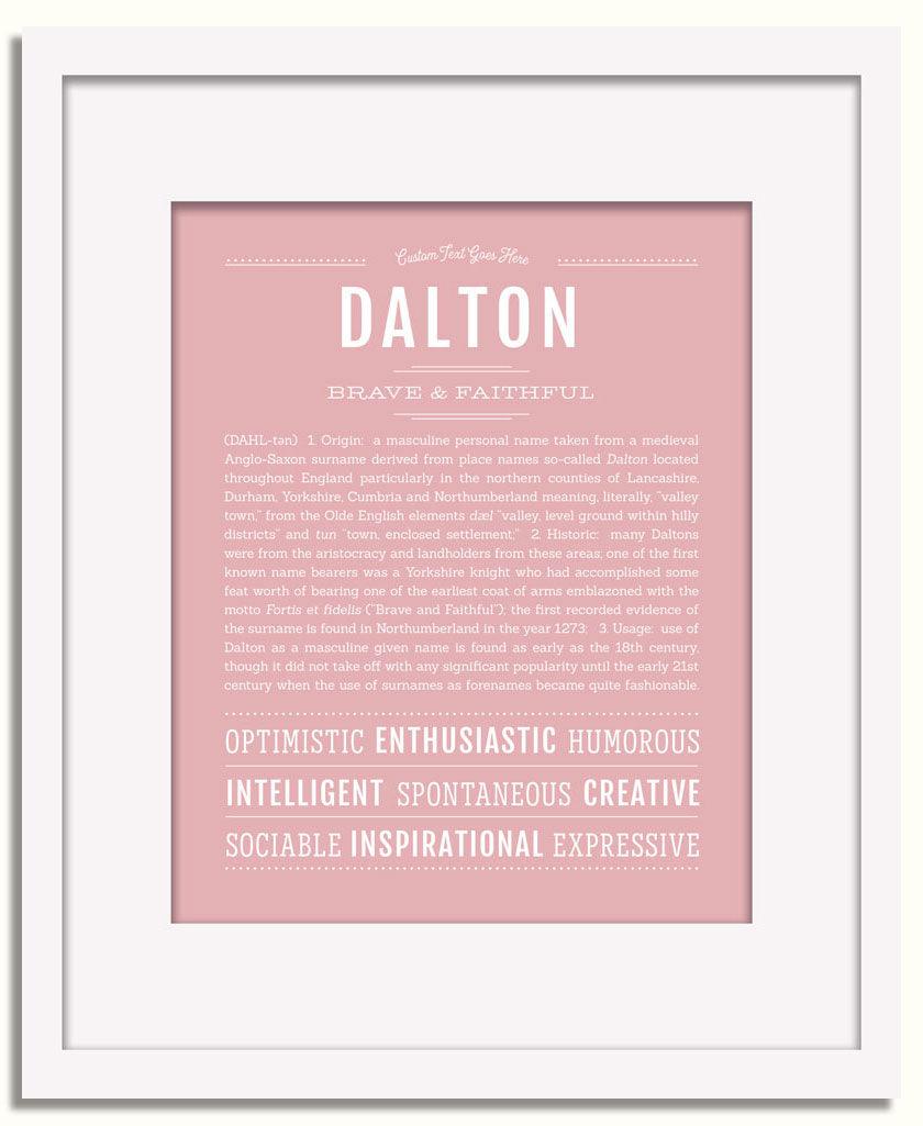 Frame Options | Dusty Rose | White Frame, Matted