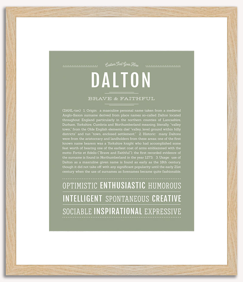 Dalton | Name Art Print