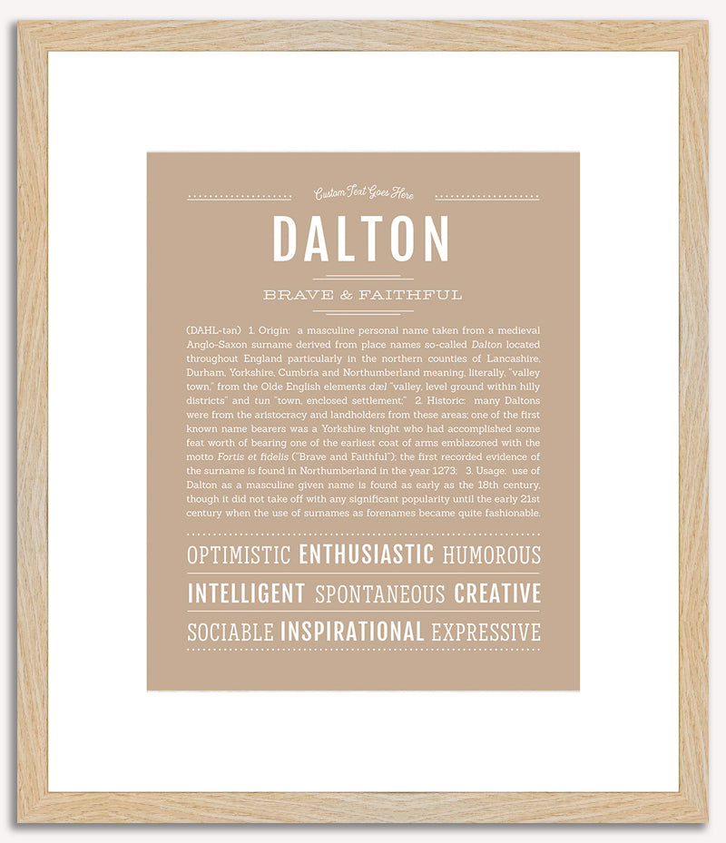 Dalton | Name Art Print