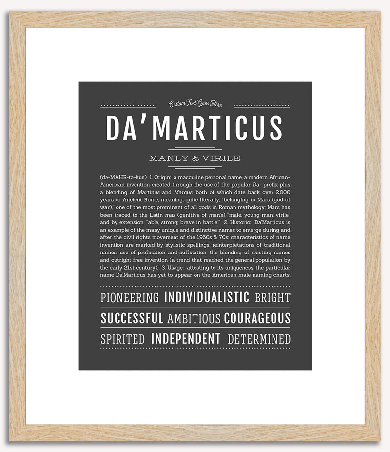 Damarticus | Name Art Print