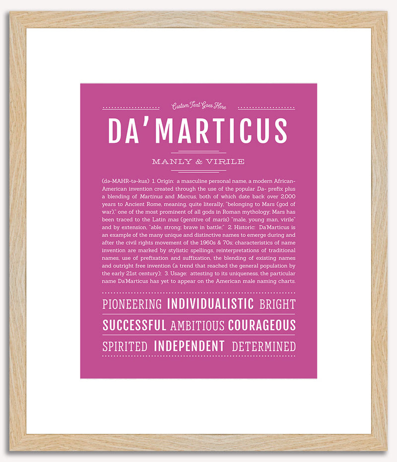 Damarticus | Name Art Print