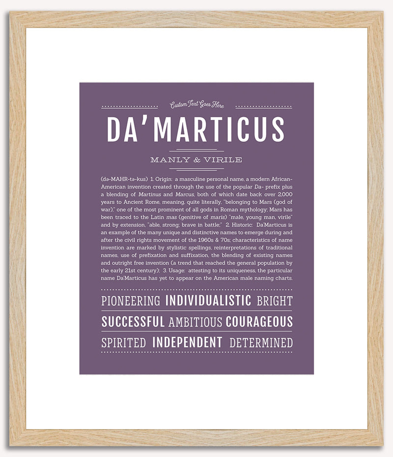 Damarticus | Name Art Print