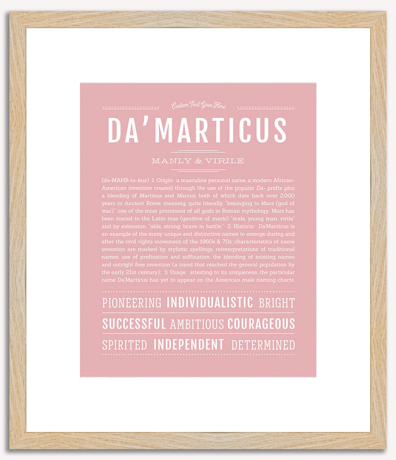 Damarticus | Name Art Print