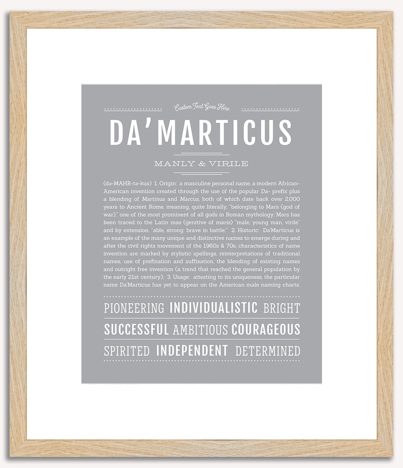 Damarticus | Name Art Print