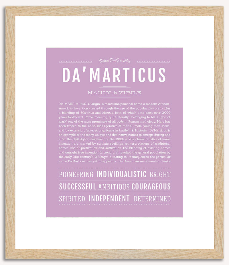 Damarticus | Name Art Print