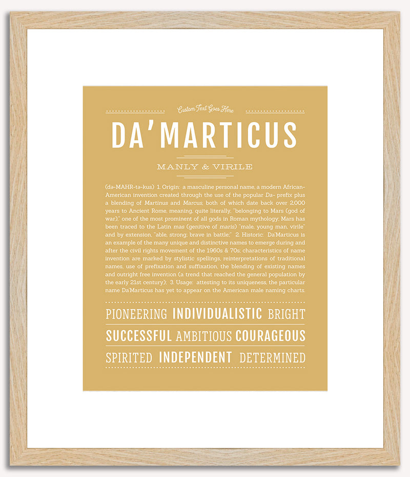 Damarticus | Name Art Print