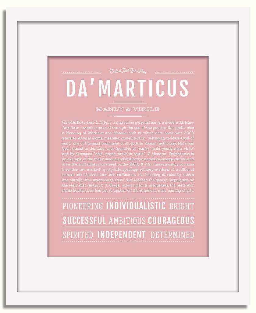 Frame Options | Dusty Rose | White Frame, Matted