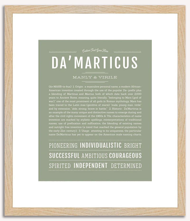 Damarticus | Name Art Print