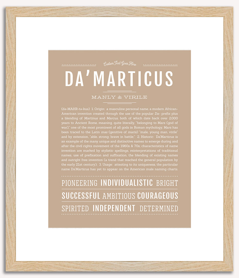 Damarticus | Name Art Print