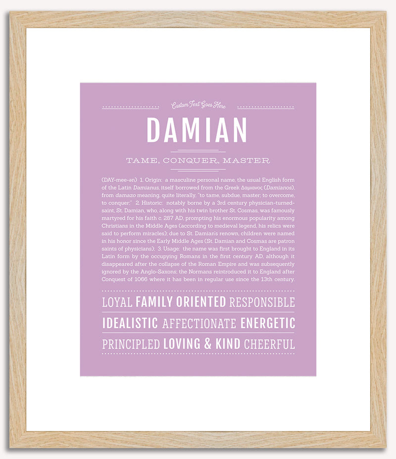 Damian | Name Art Print