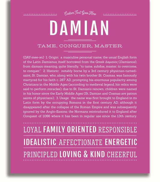 Frame Options | Dark Pink | No Frame
