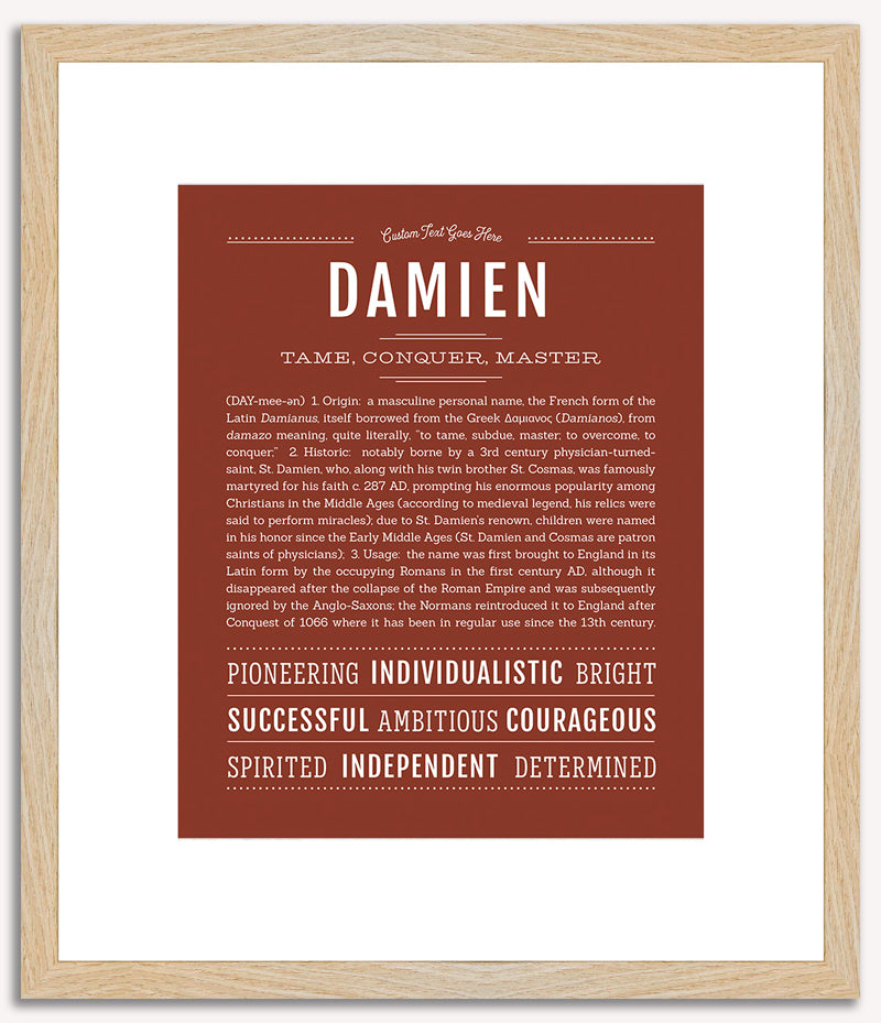 Damien | Name Art Print