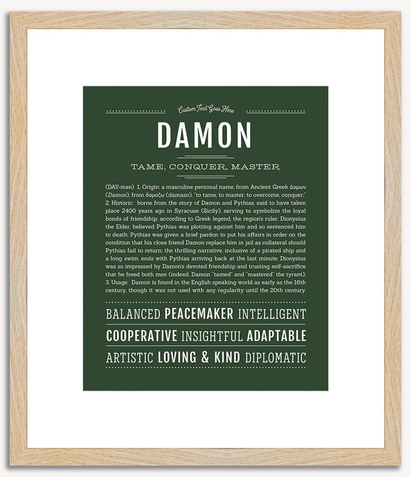 Damon | Name Art Print