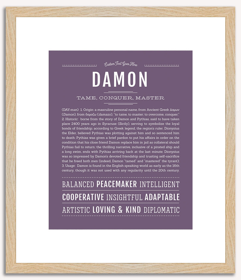 Damon | Name Art Print