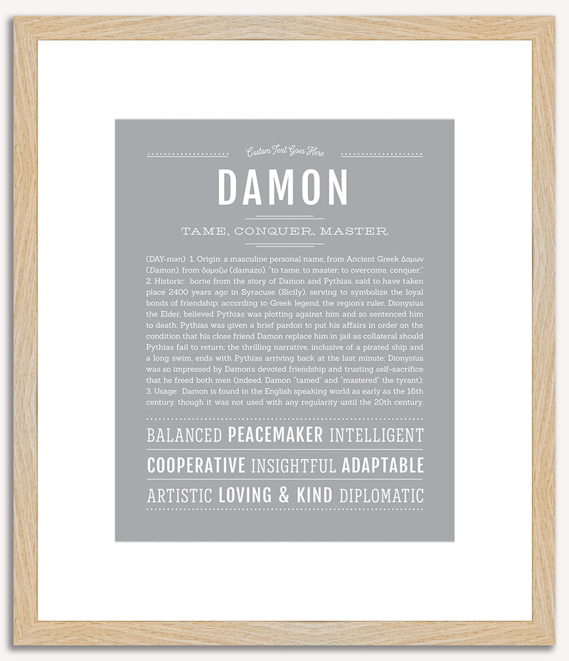 Damon | Name Art Print